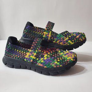 Skechers Good Vibes Mary Janes Woven Multi-Color